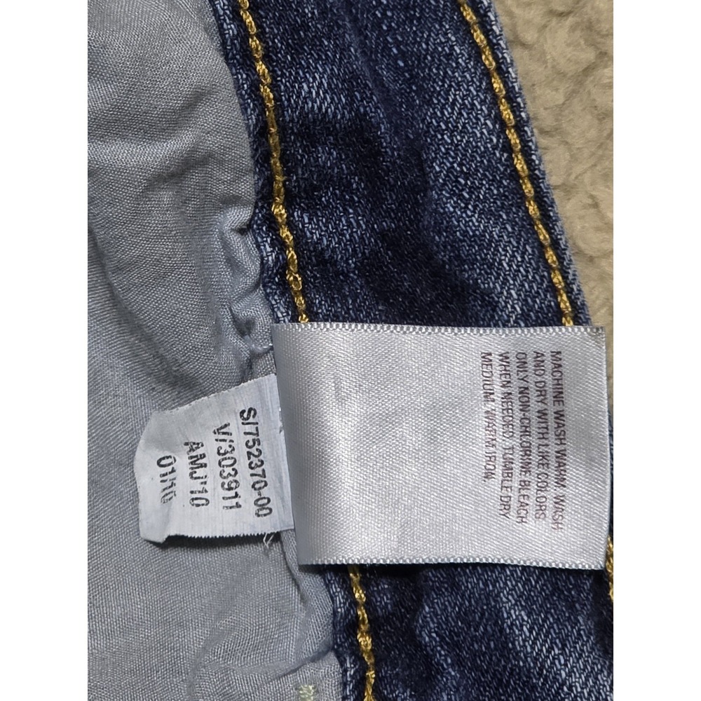 Old Navy Distressed Regular Straight Leg Jeans Size 12 - Picture 4 of 6